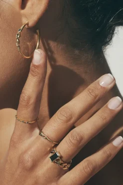 Althea Emerald Ring - Gold