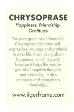 Chrysophase Crystal Bracelet | Mint - Gold