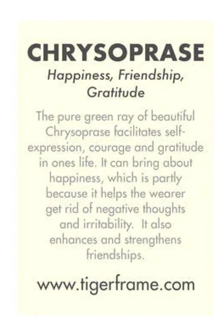 Chrysophase Crystal Bracelet | Mint - Gold