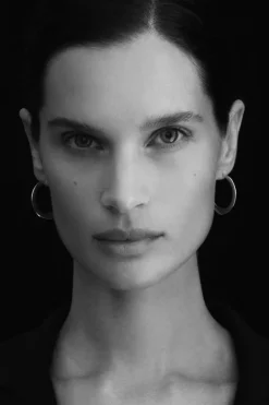 Circe Medium Hoops - Silver