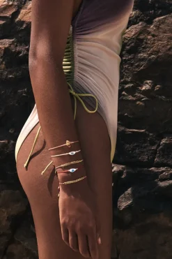 Citrine Crystal Bracelet | Salmon - Gold