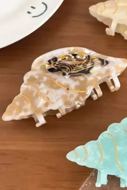 Conch Hair Claw - Brown