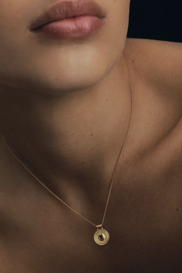 Denarii Coin Necklace - Gold