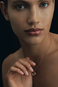 Denarii Coin Necklace - Gold