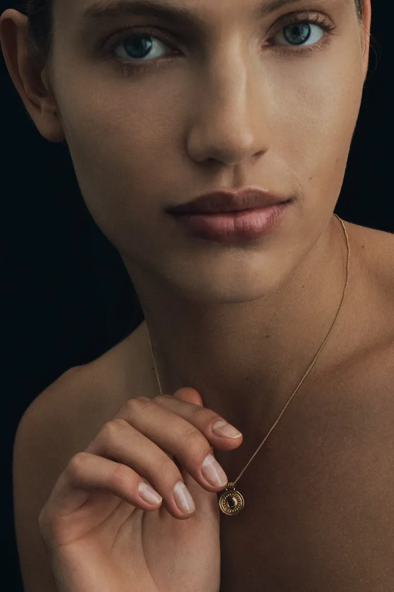 Denarii Coin Necklace - Gold