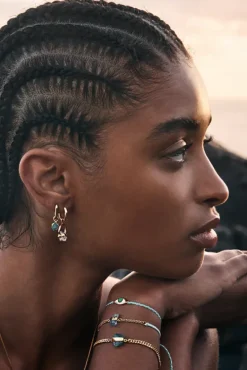 Eye Protection Bracelet | Turquoise - Gold