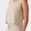 Hugo Linen Knit Tank - Taupe