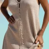Jude Reversible A- Line Knit Mini Dress - Taupe
