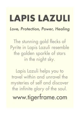 Lapis Lazuli Crystal Bracelet | Blue and White - Gold