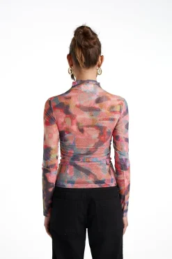 LS Ruched High Neck Top - Everlast EVE