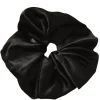 Oversized Satin Scrunchie - Black