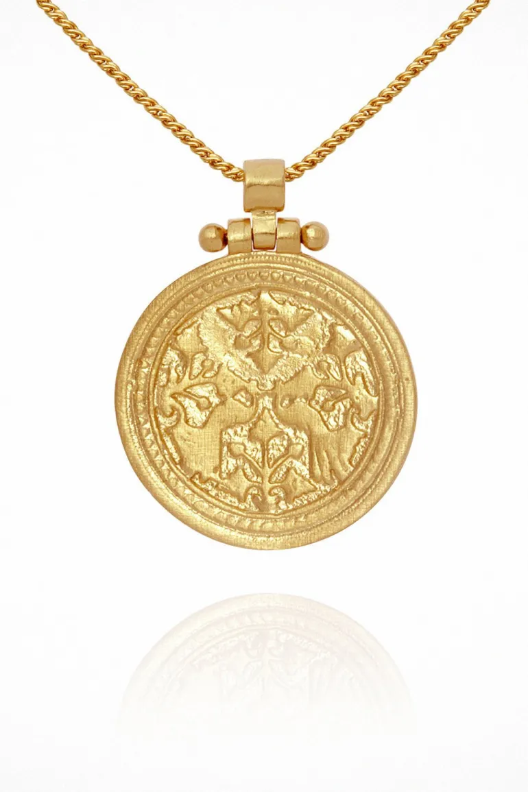 Peacock Necklace - Gold