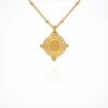 Petra Coin Necklace - Gold
