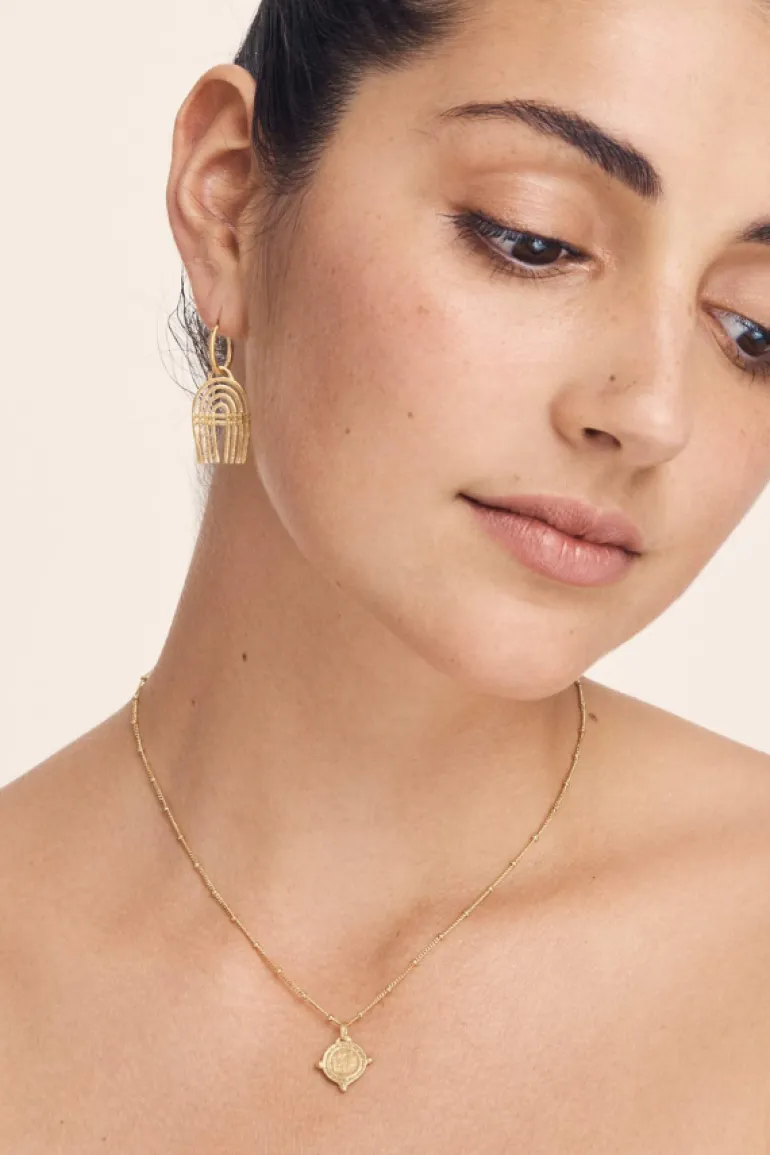Petra Coin Necklace - Gold