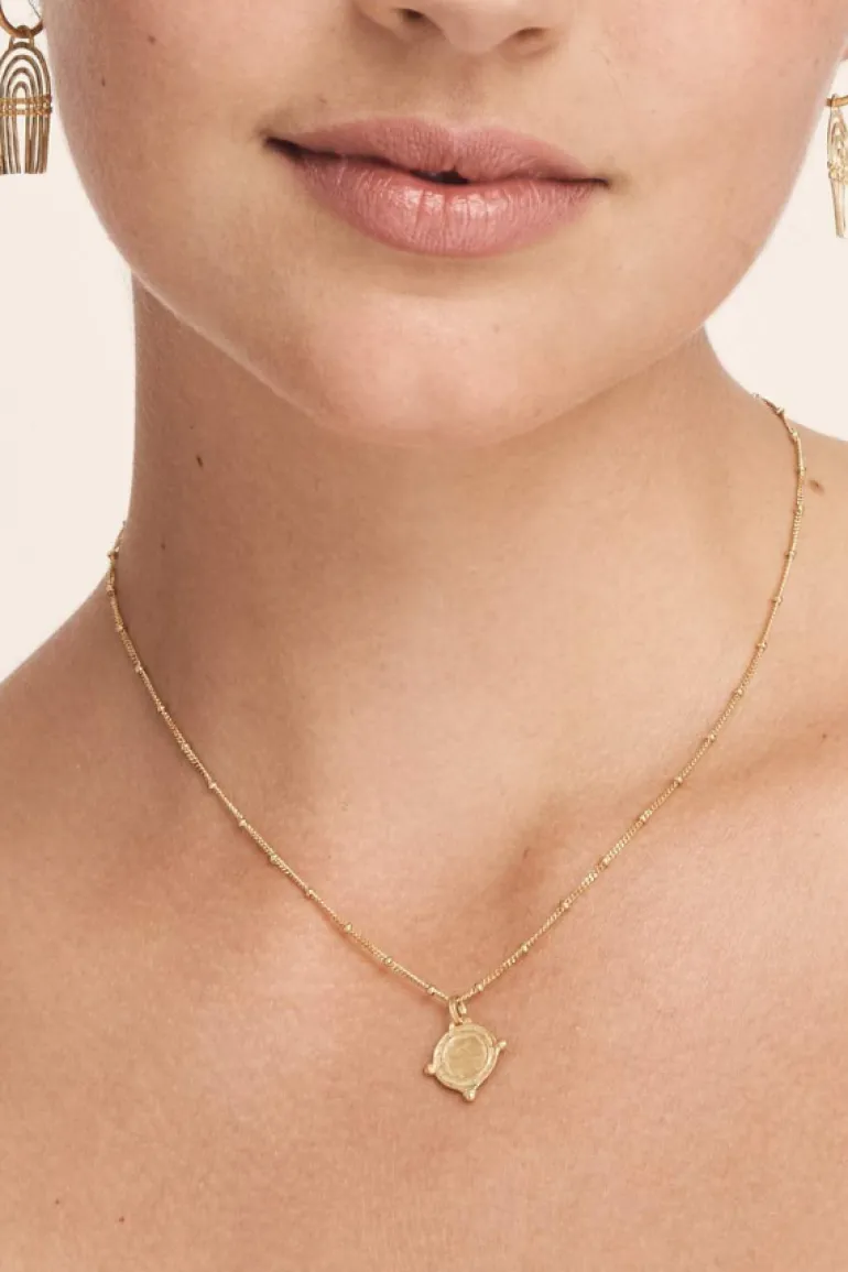 Petra Coin Necklace - Gold