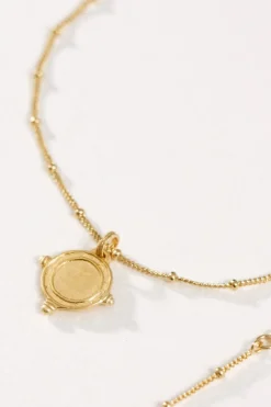Petra Coin Necklace - Gold
