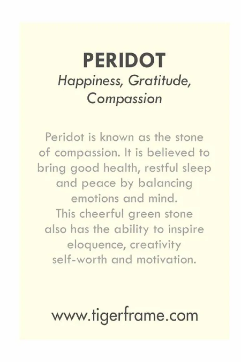 Rough Gem Charm Earrings - Peridot - Gold