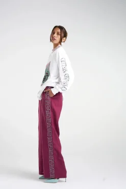 Sig Linen Pant - Plum