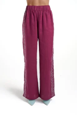 Sig Linen Pant - Plum