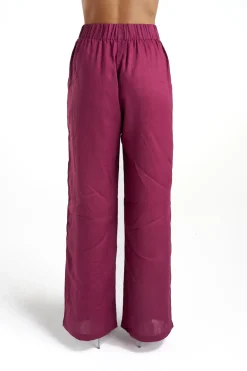 Sig Linen Pant - Plum