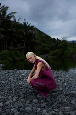 Sig Linen Pant - Plum