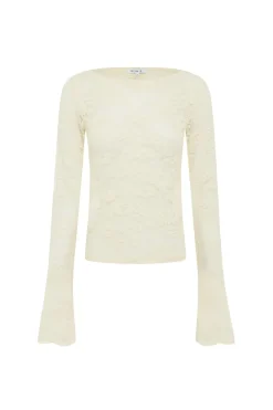 Tonya Rose Lace Top - Creme