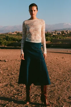 Tonya Rose Lace Top - Creme