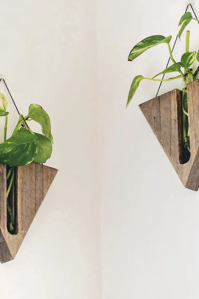 Triangular Wall Decor - Grey