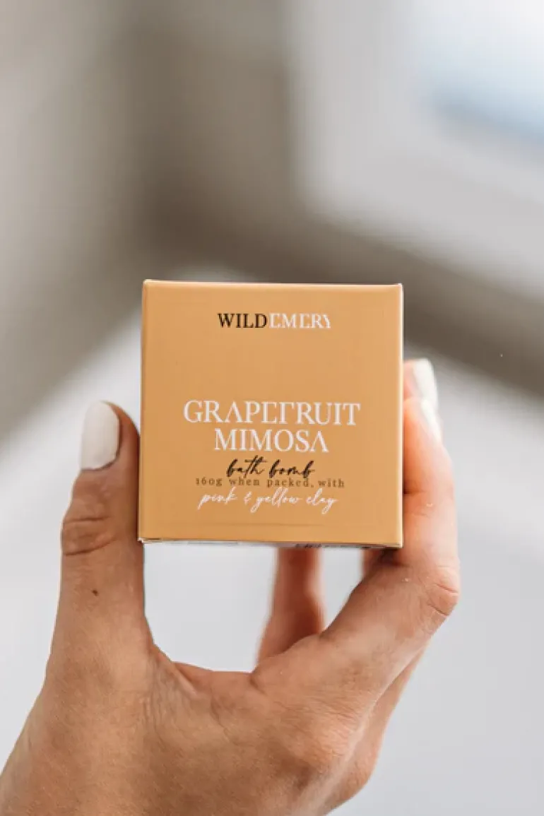 Vegan Essential Oil Bath Bomb - Grapefruit Mimosa