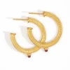 Vulcan Hoop Earrings - Gold