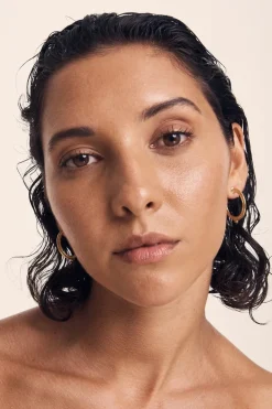 Vulcan Hoop Earrings - Gold