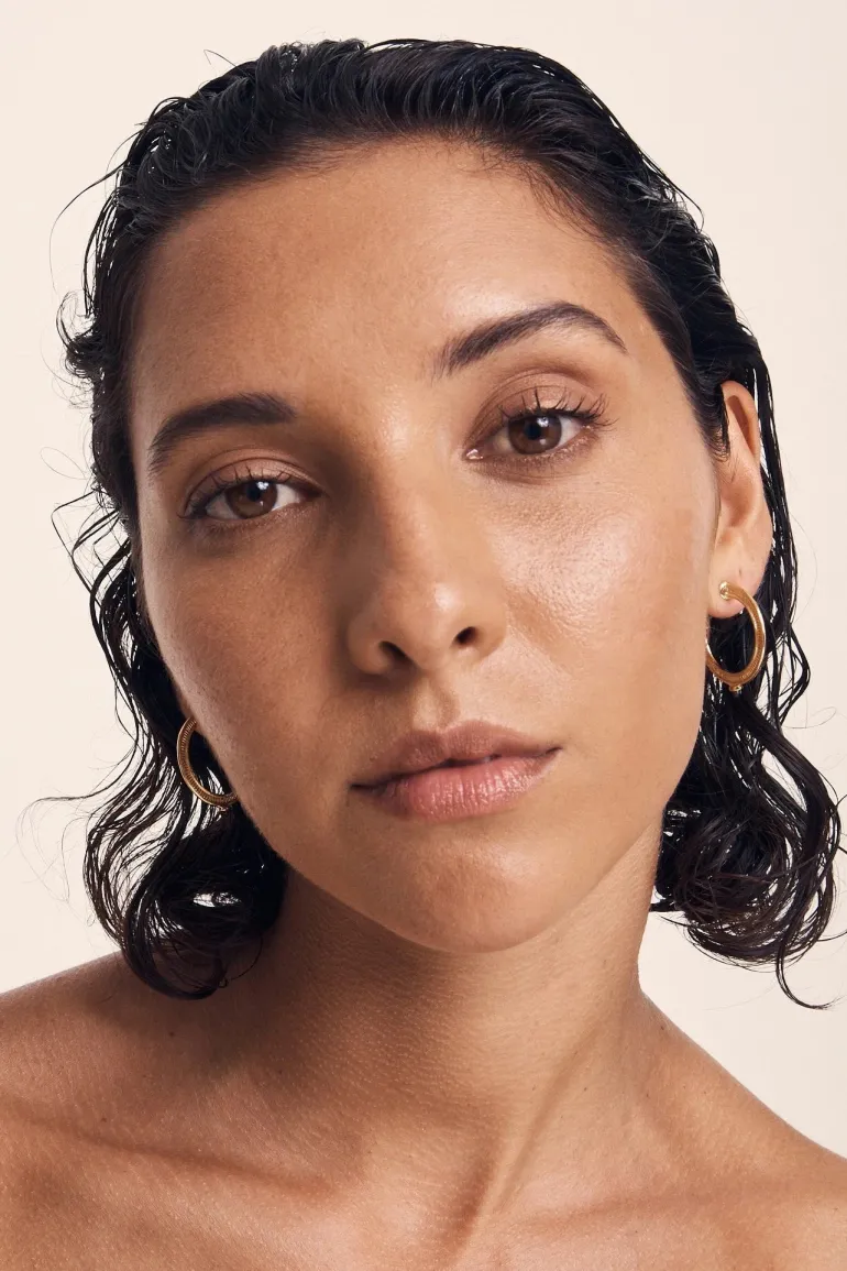 Vulcan Hoop Earrings - Gold