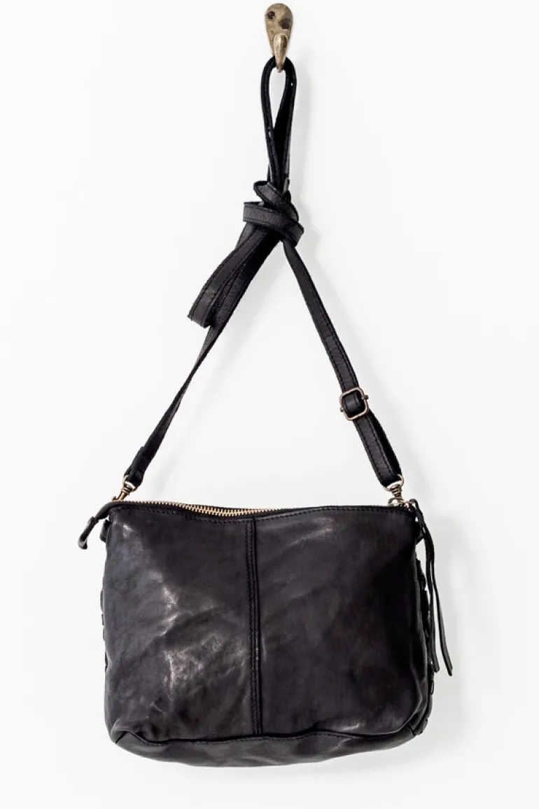 Woven Pouch Bag - Black