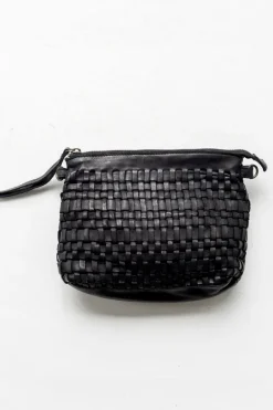 Woven Pouch Bag - Black