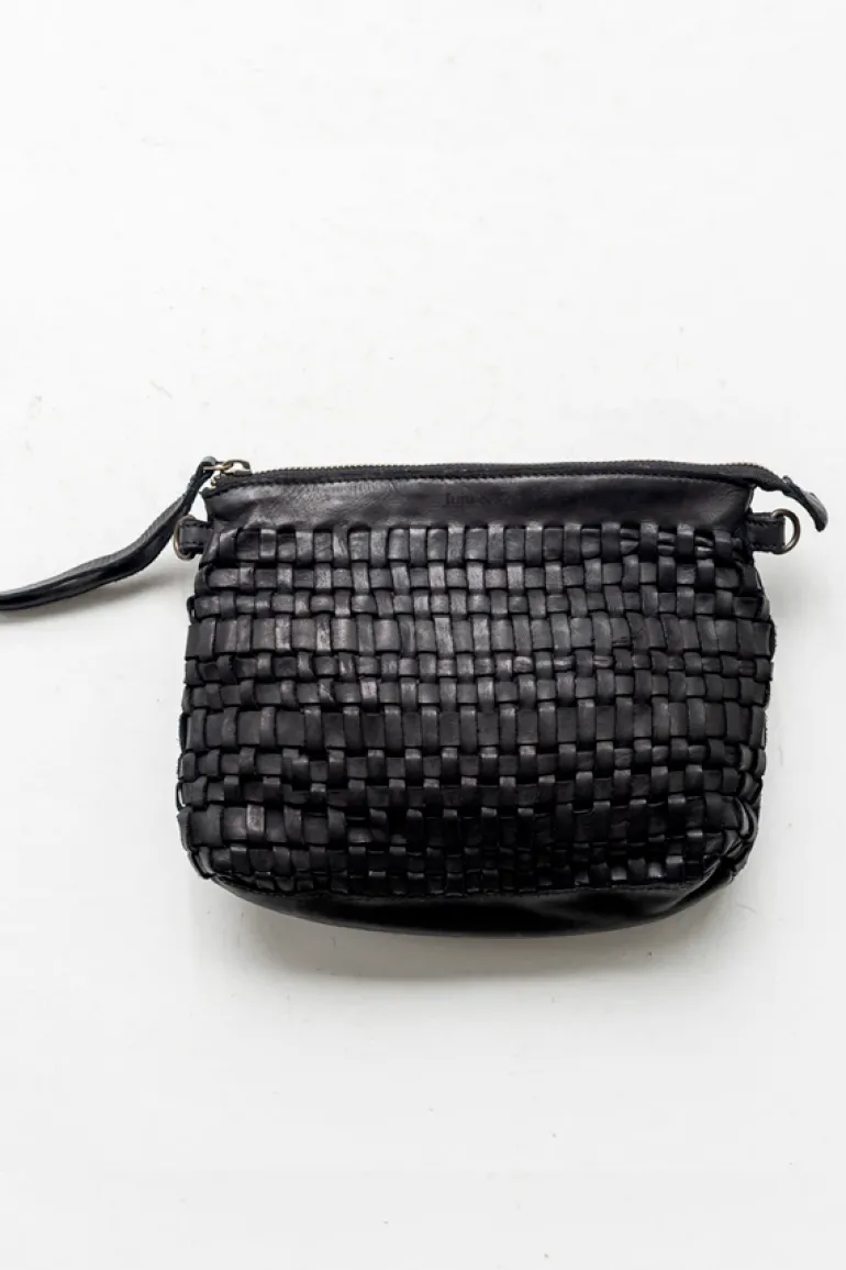 Woven Pouch Bag - Black