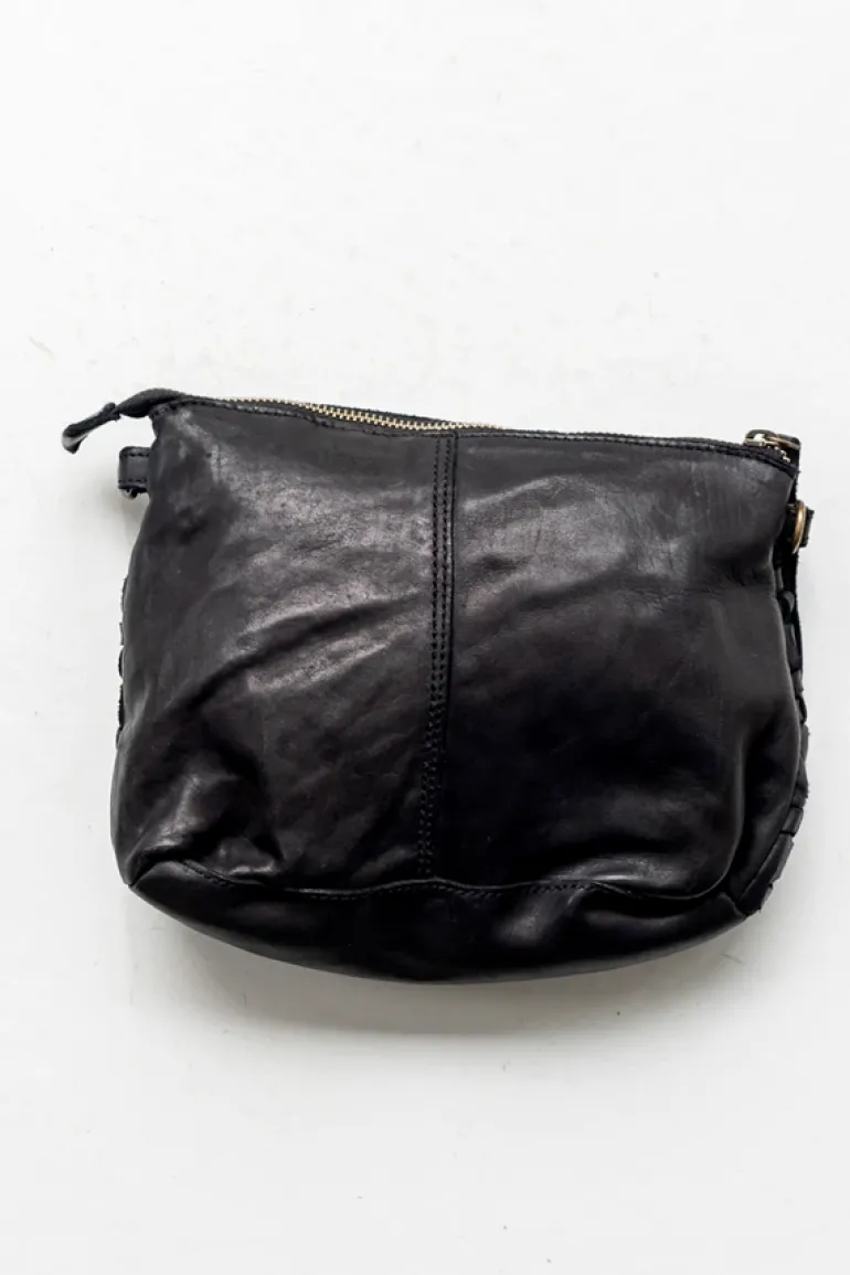 Woven Pouch Bag - Black