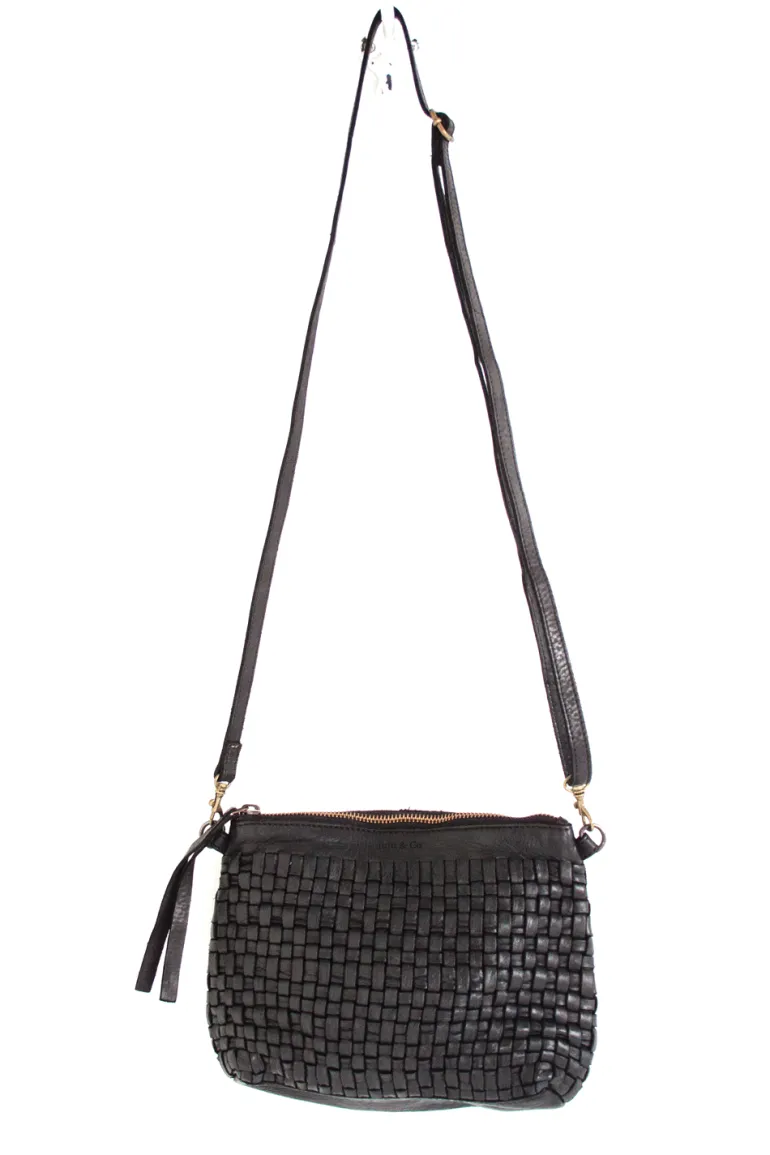 Woven Pouch Bag - Black